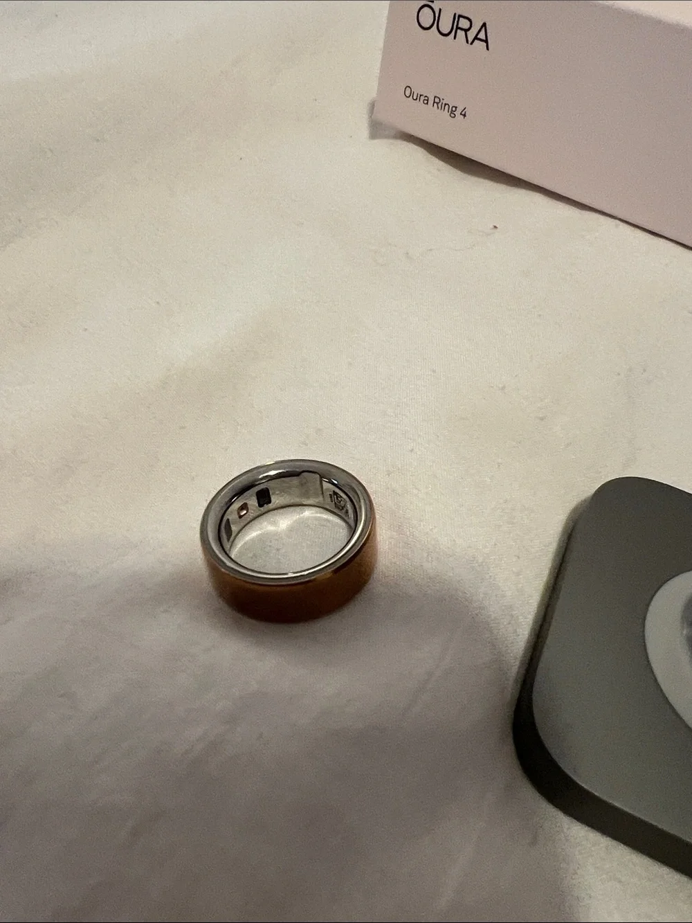 Oura Ring – Rose Gold Finish with Silver Interior